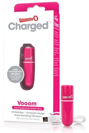 Screaming O Charged Vooom Rechargeable Bullet Vibe - Pink