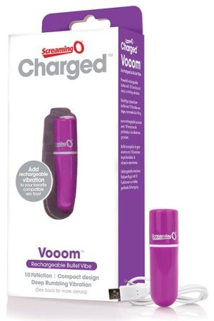 Screaming O Charged Vooom Rechargeable Bullet Vibe - Purple