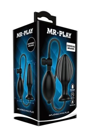 Mr. Play Inflatable Anal Plug - Black