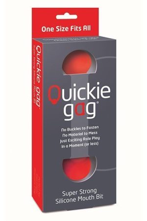 Quickie Bit Gag One Size - Red