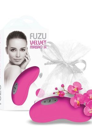 Fuzu Velvet Massager - Neon Pink