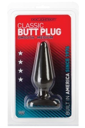 Classic Butt Plug - Medium Black