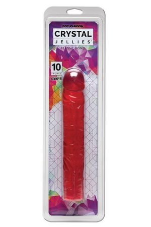 Crystal Jellies 10" Classic Dildo - Pink