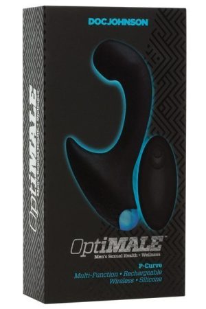 OptiMale Vibrating P Massager w/Wireless Remote - Black