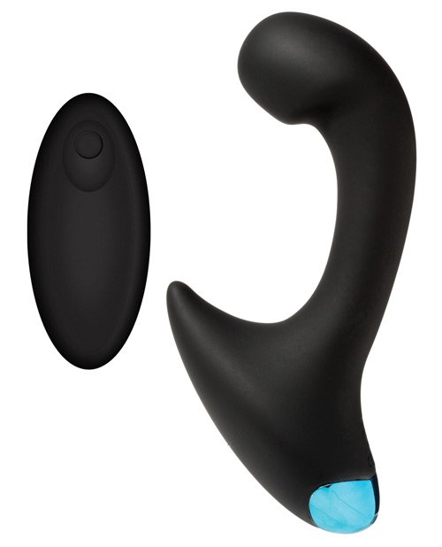 OptiMale Vibrating P Massager w/Wireless Remote - Black - Image 2