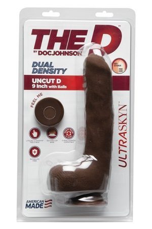 The D 9" Uncut D w/Balls - Chocolate