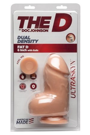 The D 6" Fat D w/Balls - Vanilla
