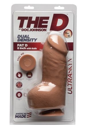 The D 8" Fat D w/Balls - Caramel