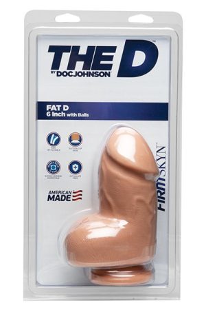 The D 6" Fat D w/Balls - Vanilla
