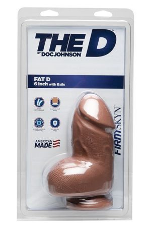 The D 6" Fat D w/Balls - Caramel