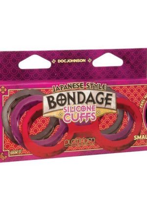 Japanese Bondage Silicone Cuffs Small - Black