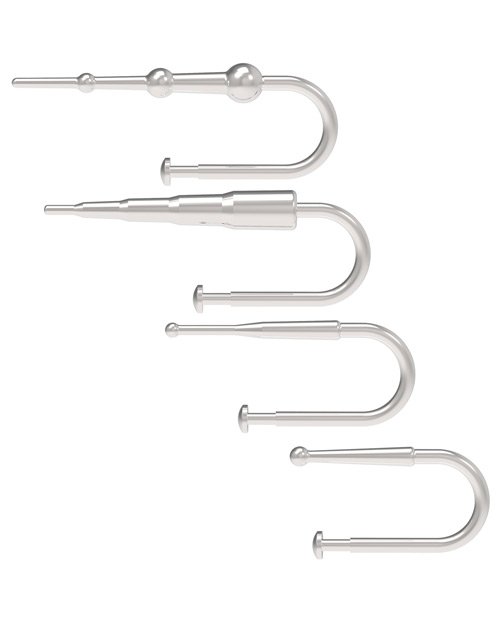 Kink Ring & Plug Set Cock Accessory - Black - Image 3
