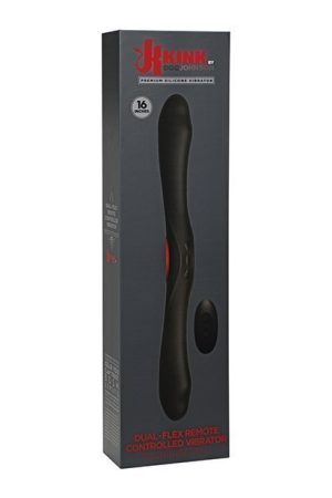 Kink Dual Flex Silicone Vibrator w/Wireless Remote - Black
