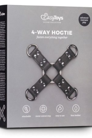 Easy Toys Faux Leather Hogtie - Black