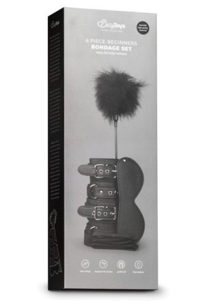 Easy Toys Beginners 6 Piece Beginners Bondage Set - Black