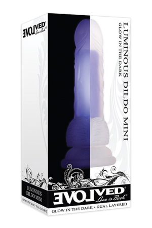 Evolved Mini Luminous Dildo Non Vibrating - Purple