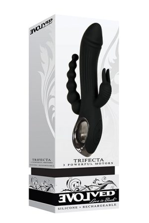 Evolved Trifecta Triple Stim Rechargeable - Black