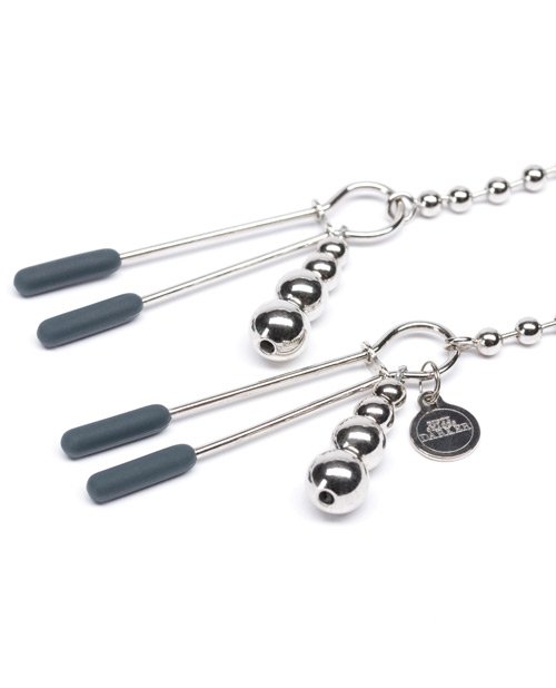 Fifty Shades Darker At My Mercy Beaded Chain Nipple Clamps - Image 3