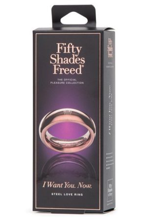 Fifty Shades Freed I Want You Now Steel Love Ring