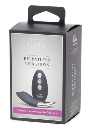Fifty Shades of Grey Relentless Vibrations Remote Control Panty Vibe - Black