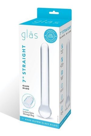Glas 7" Straight Glass Dildo - Clear