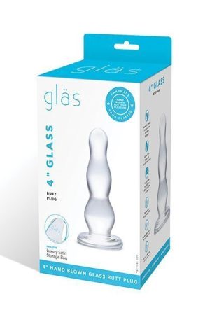 Glas 4" Butt Plug - Clear