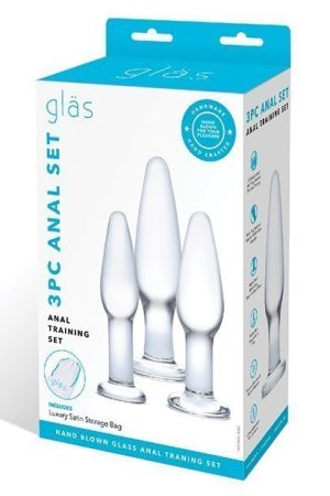 Glas 3 pc Glass Anal Training Kit