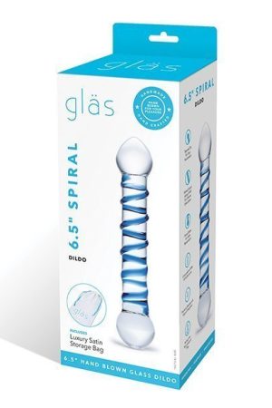 Glas 6.5" Spiral Dildo