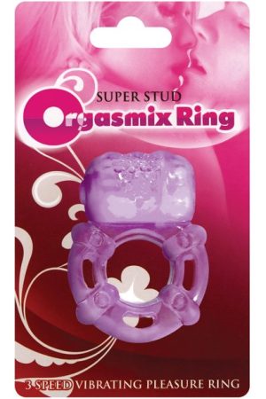Super Stud Orgasmix Ring Pleasure Ring 3 Speed - Purple
