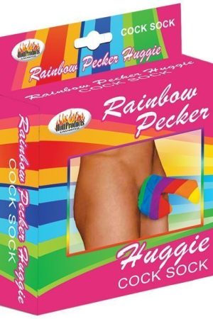 Rainbow Pecker Huggie Sock