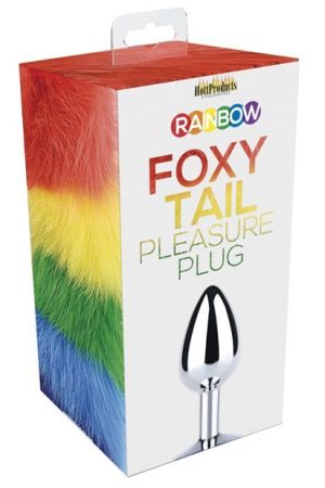 Rainbow Foxy Tail Butt Plug