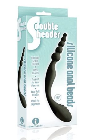 The 9's S Double Header Double Ended Silicone Anal Beads