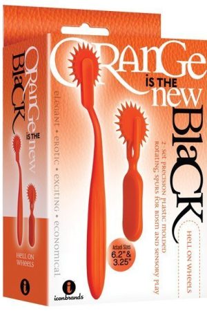 The 9's Orange is the New Black Hell On Wheels 2pc Wartenberg Wheel Set