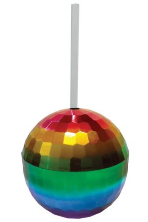 Rainbow Disco Ball Cup - 12 oz
