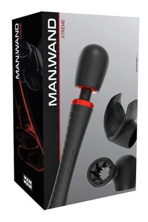 Man Wand Xtreme w/2 Attachments - Black