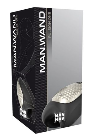 Man Wand Heat and Vibration Pulsion - Black