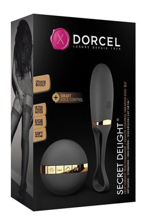 Dorcel Secret Delight Voice Control Egg - Black/Gold