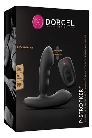 Dorcel P-Stroker Moving Bead Prostate Massager - Black