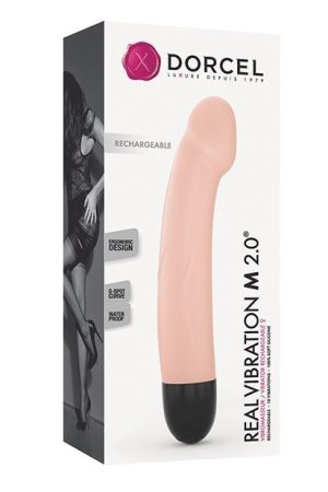 Dorcel Real Vibration M 8.5" Rechargeable Vibrator - Flesh