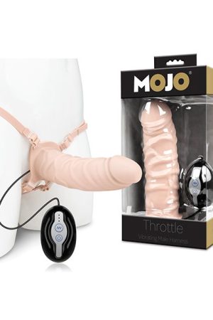 Mojo Throttle Vibrating Male Harness - Flesh