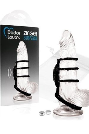 Doctor Love's Vibrating Cock Cage - Black