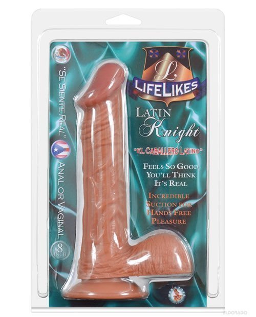 Lifelikes Latin Knight 8" Dong w/Suction Cup