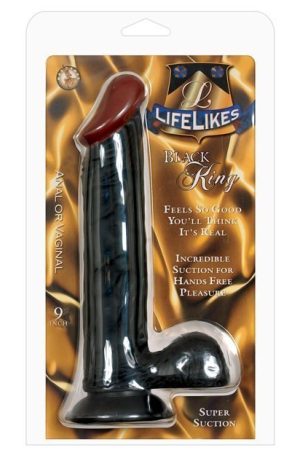 Lifelikes Black Knight 9" Dong w/Suction Cup
