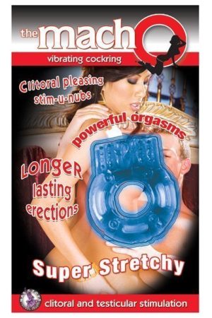 The MachO Collection Vibrating Cockring - Blue