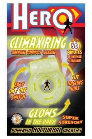Hero Climax Ring Cock Ring - Glow in the Dark