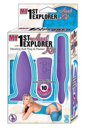 My 1st Anal Explorer Kit Vibrating Butt Plug and Please - Purple