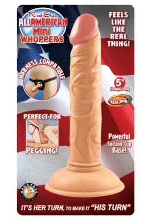 Real Skin All American Mini Whopper 5" Straight Dong
