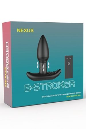 Nexus B-Stroker Unisex w/Rimming Beads - Black