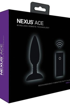 Nexus Ace Remote Control Butt Plug Small - Black