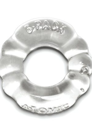 Oxballs Atomic Jock 6-Pack Shaped Cockring - Clear